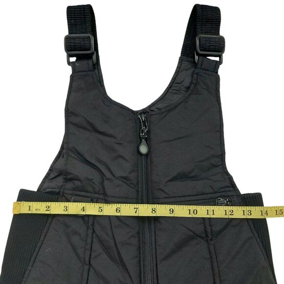 Rawik Ski Snow Bibs Overalls Youth Medium Black Unisex Insulated Winter Nylon - Picture 9 of 12